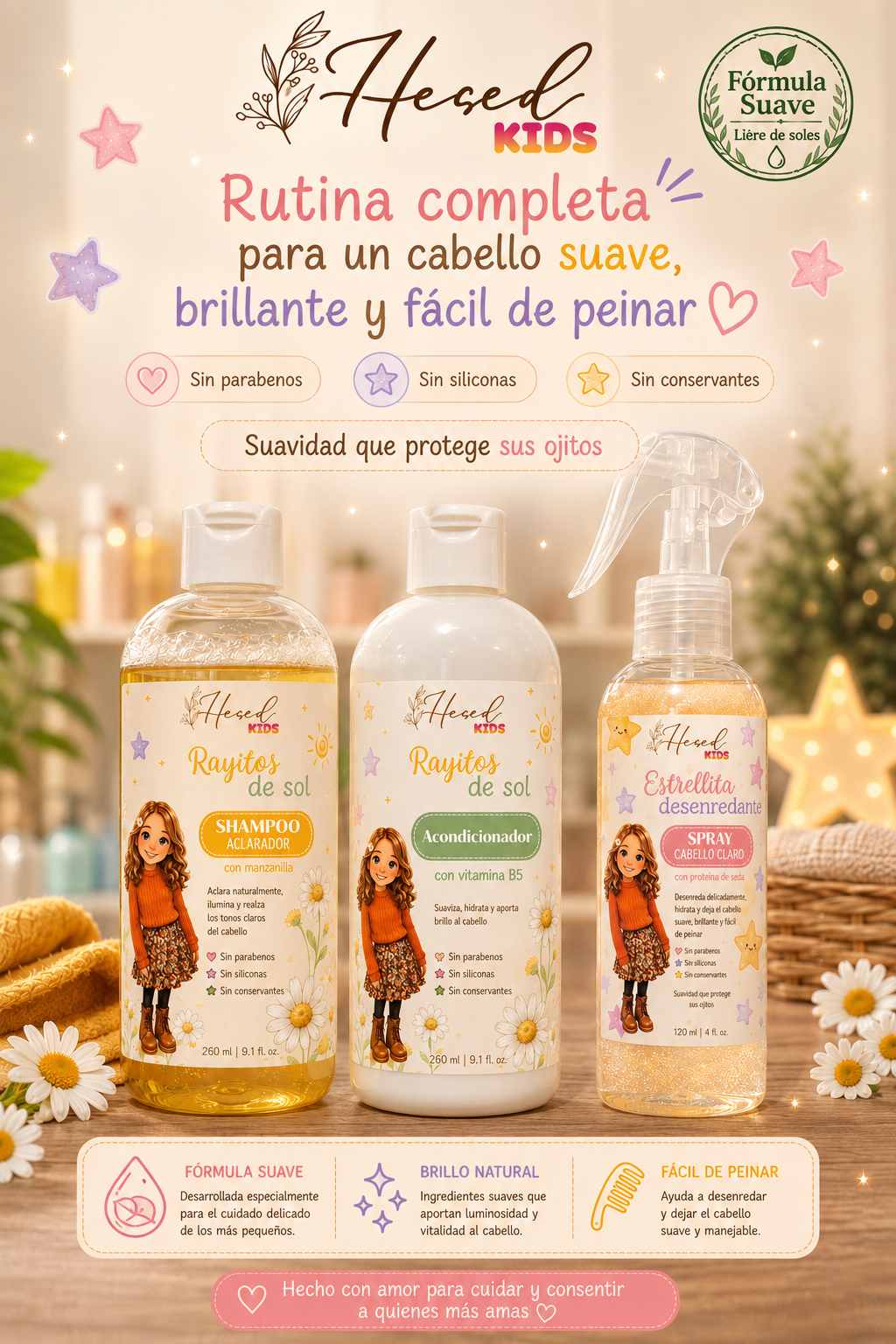 kit KIDS cabello claro