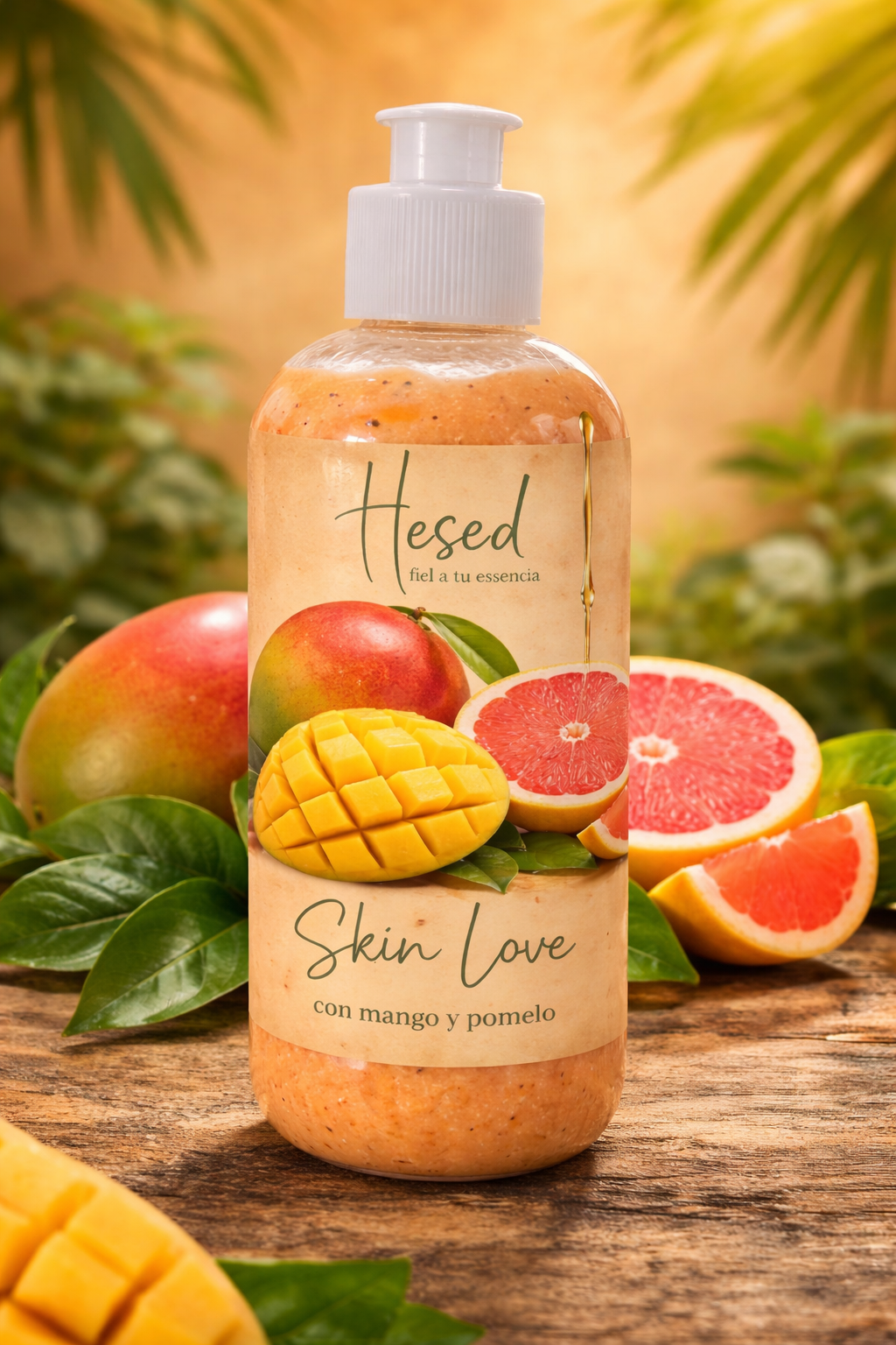 Exfoliante mango-pomelo