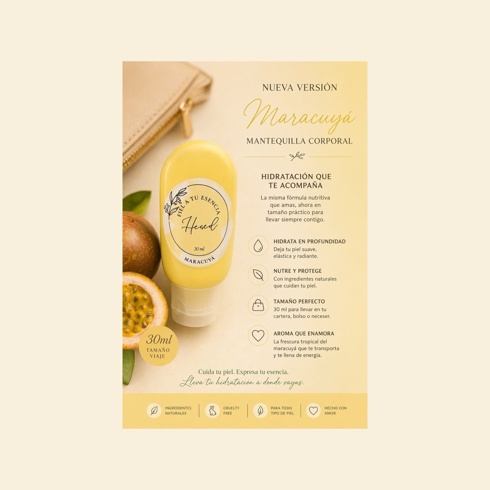 Mantequilla corporal maracuya x30ml